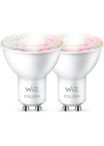 WIZ, Leuchtmittel, Tunable White + Color (GU10, 345 lm, 2 x)