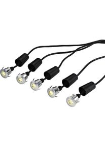 Elstead Lighting, Gartenbeleuchtung, Derwent LED Aussen-Stehleuchten 5-fach Eloxiertes Aluminium IP54 (IP54)