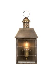 Elstead Lighting, Gartenbeleuchtung, Hyde Park Aussen-Wandleuchte E27 Massives Messing IP44 (E27, IP44)