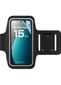 SmartFitness Handy Sport Armband, Smartphone Sportarmband, Schwarz, Transparent