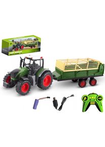 Made Ferngesteuerter Traktor mit Anh&auml;nger, USB-Ladung