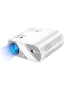 Hoco Headphone with microphone projector Wi-Fi Bluetooth 720P DT1 white (140 lm), Beamer, Weiss