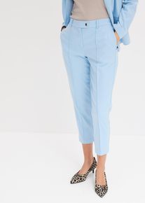 bonprix Hose mit Bequembund, blau, Gr.42, Moderne Hose mit Gummibund und Taschen