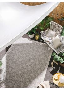 Tapis poil ras d'int&eacute;rieur et d'ext&eacute;rieur Bronco Gris 120x170 cm - Tapis poil court design moderne pour salon