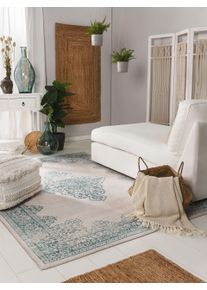 benuta Pop Washable Rug Laury Turquoise 120x170 cm - Machine Washable Rug