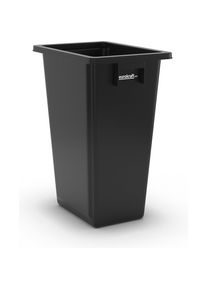 eurokraft pro Afvalbak voor kringloopmateriaal, inhoud 60 l, zwart