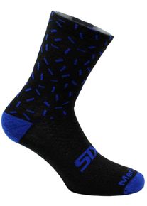 Sixs Merino, chaussettes , couleur: Noir/Bleu , taille: 44-47