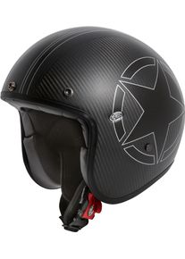 Premier Le Petit Star Carbon, open face helmet , color: Matt Black/White , size: XS