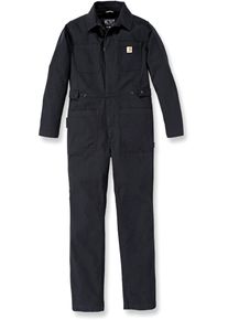 Carhartt Rugged Flex Canvas, Combinaison de travail pour femmes , couleur: Noir , taille: S