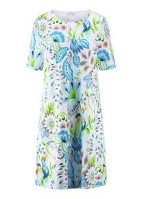 efixelle - Kleid mit Rundhals-Ausschnitt, weiss, Gr. 44, Baumwolle