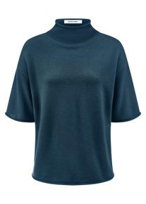 Peter Hahn - Pullover mit Stehkragen, t&uuml;rkis, Gr. 40, Schurwolle