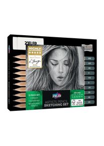 Zieler drawing pencils set with 10 hardnesses