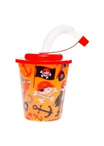 LG-Imports Cup with Lid and Straw Pirate 12 pcs.