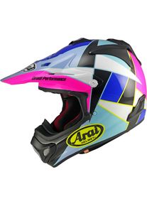 Arai MX-V EVO Peak, kask motocrossowy , kolor: R&oacute;żowy/Niebieski/Czarny/Biały , rozmiar: L