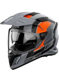 Airoh Bandit Horn, kask przygodowy , kolor: Matowy Szary/Czarny/Pomarańczowy , rozmiar: L