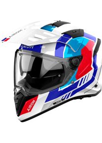 Airoh Bandit Horn, adventure helmet , color: White/Red/Blue/Light Blue , size: XS
