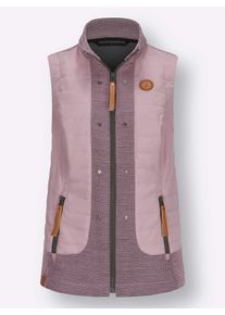 Dames Gilet met sierstuds in mauve ,maat 40, WITT, 100% Polyester