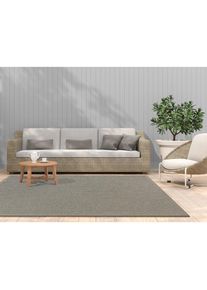 Dekowe, Teppich &raquo;Naturana Panama&laquo; rechteckig 8 mm H&ouml;he Flachgewebe, meliert, Sisal-Optik, mit Bord&uuml;re, Wohnzimmer, dunkelbraun, Kunstfaser, B : 60 cm 