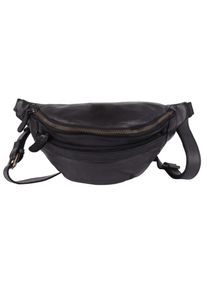 Harbour 2nd, Damen, Bauchtasche &raquo;Alaric&laquo; Unisex G&uuml;rteltasche, Minibag, Crossbodybag mit Logo-Aufn&auml;her, ash, ash, Aus gewaschenem Rindsleder im Antik-