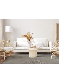 Dekowe, Sisalteppich &raquo;Mara S2 mit Bord&uuml;re&laquo; rechteckig 5 mm H&ouml;he Flachgewebe, Material: 100% Sisal, Wohnzimmer, Kundenliebling, grau/hellgrau, Sisal, B