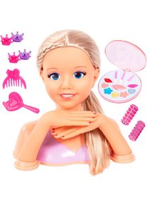 BAYER, Frisier- & Schminkkopf &raquo;Frisierkopf mit Kosmetik&laquo; mit Kosmetik und beweglichen H&auml;nden, bunt, Frisier- & Schminkkopf