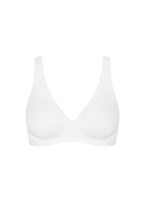 Sloggi, Herren, Soft-BH &raquo;Basic+&laquo; perfekter Sitz, ohne B&uuml;gel, ohne Einlagen, tiefer V-Ausschnitt, WHITE, 65 - Cup C, B&uuml;gelloser-BH von Sloggi