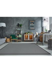 Dekowe, Teppich &raquo;Naturana Panama&laquo; rechteckig 8 mm H&ouml;he Flachgewebe, meliert, Sisal-Optik, mit Bord&uuml;re, Wohnzimmer, anthrazit, Kunstfaser, B : 80 cm 1 