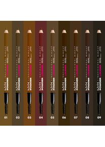 Nyx Cosmetics NYX PROFESSIONAL MAKEUP, Damen, Augenbrauenpflege &raquo;POWDER LOUDER BROW PENCIL&laquo; verleiht sowohl verdichtete als auch voller aussehende Augenbrauen, 06-
