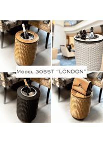 COOTAB Cooler Table, Beistelltisch &raquo;4-in-1 Loungetisch mit Edelstahl-K&uuml;hler London 50 cm&laquo; 1 Stk. tlg. Wetterfest, Pflegeleicht, Hitzebest&auml;ndig, 