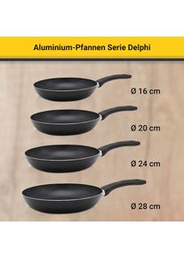 Kr&uuml;ger Kr&uuml;ger, Bratpfanne &raquo;Delphi&laquo; Aluminium 1 Stk. tlg., schwarz,