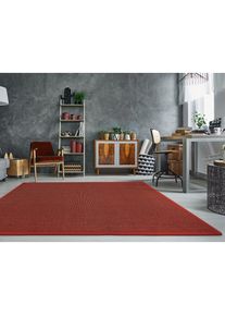 Dekowe, Sisalteppich &raquo;Mara S2 mit Bord&uuml;re&laquo; rechteckig 5 mm H&ouml;he Flachgewebe, Material: 100% Sisal, Wohnzimmer, Kundenliebling, rot/meliert, Sisal, B :