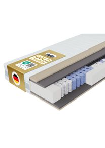 Beco, Taschenfederkernmatratze &raquo;Feel Like Latex TWIN - GOLD, Matratze 90x200 cm, 140x200 cm und mehr&laquo; 22 cm hoch 500 Federn 1 Stk. tlg. Premium-