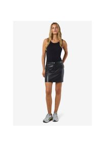 Noisy may, Damen, Lederrock &raquo;NMKATE NW PU SKIRT NOOS&laquo;, Black, XL, Minirock von Noisy may