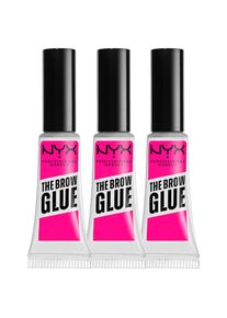 Nyx Cosmetics NYX PROFESSIONAL MAKEUP, Damen, Schmink-Set &raquo;THE BROW GLUE SET&laquo; H&auml;lt lange, klebt nicht, mit jedem Augenbrauenstift kombinierbar., transparent, Langer