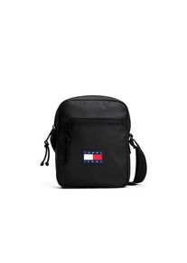 Tommy Jeans, Herren, Umh&auml;ngetasche &raquo;TJM DAILY TECH REPORTER&laquo;, Men Schultertasche, Crossbody-Bag mit zwei F&auml;chern, schwarz, schwarz, Aus Textil 