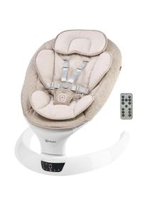 BABYGO, Babywippe &raquo;Swing&laquo; bis 9 kg mit Fernbedienung, Musik, Schaukelfunktion, beige,