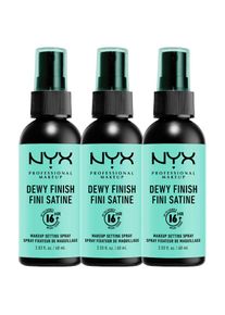 Nyx Cosmetics NYX PROFESSIONAL MAKEUP, Damen, Fixierspray &raquo;MAKE UP SETTING SPRAY DEWY FINISH&laquo; f&uuml;r ein langhaltendes Makeup-Finish, transparent, Setting Spray mit 