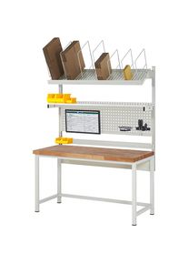 Banco da lavoro con sovrastruttura serie 8000 eurokraft pro