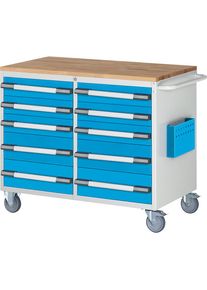 Banco da lavoro compatto, mobile eurokraft pro