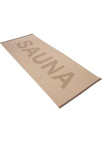 Vossen, Saunatuch &raquo;Camden&laquo; mit Hoch-Tief Wellenstruktur, stone, Walkfrottee, Obermaterial: 80% Baumwolle, 20% Polyester, B/L: 80 cmx200 cm - 1 Stk.