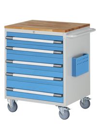 Banco da lavoro compatto, mobile eurokraft pro