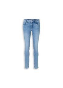 Tom Tailor, Damen, Skinny-fit-Jeans &raquo;LUCIE Skinny&laquo; mit Viskose und Stretch - 5-Pocket-Style, light stone bright blue denim, 33 - L&auml;nge 30, Denim Long 