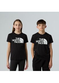 The North Face, Unisex, T-Shirt &raquo;TEEN EASY REGULAR SS TEE&laquo; f&uuml;r Jugendliche, sportlicher Stil, Kurzarm, Rundhalsausschnitt, TNF Black, M (140), T-Shirt