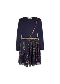 happy girls, Damen, Sommerkleid &raquo;dress&laquo;, navy, 98 - EURO-Gr&ouml;&szlig;en, 2-in-1-Look aus Shirt und T&uuml;llrock mit Umh&auml;ngetasche