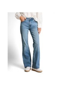 Tom Tailor, Damen, Schlagjeans &raquo;STELLA Bootcut&laquo; mit Schlag und Stretch, Used Light Stone Blue Denim, 28 - L&auml;nge 30, Denim Long von Tom Tailor