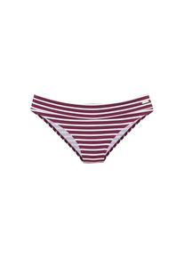 Venice Beach, Damen, Badehose &raquo;Tadu&laquo;, bordeaux-wei&szlig;, 38 - N-Gr, Streifendesign