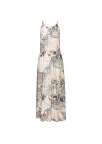 Buffalo, Damen, Maxikleid mit Alloverprint, leichtes Sommerkleid, flie&szlig;endes Strandkleid, rosa-lila bedruckt, 38 - N-Gr, Runder Halsausschnitt mit 