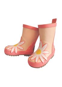 MaxiMo, Damen, Gummistiefel gef&uuml;ttert, Profilsohle, reflektierende Details, wasserdicht, mit Patch, begonia/dogwood, 24, Kinder-Gummistiefel von 