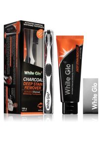 White Glo Charcoal dental care set