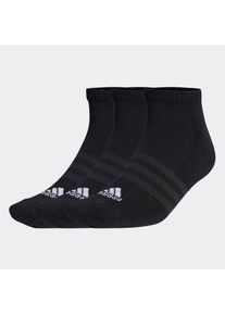 adidas Performance, Damen, Funktionssocken &raquo;CUSHIONED LOW-CUT, 3 PAAR&laquo; 3 Stk. tlg. Sneaker Socken, Kurzsocken, 3er Packung, Black / White, L (43/45), 